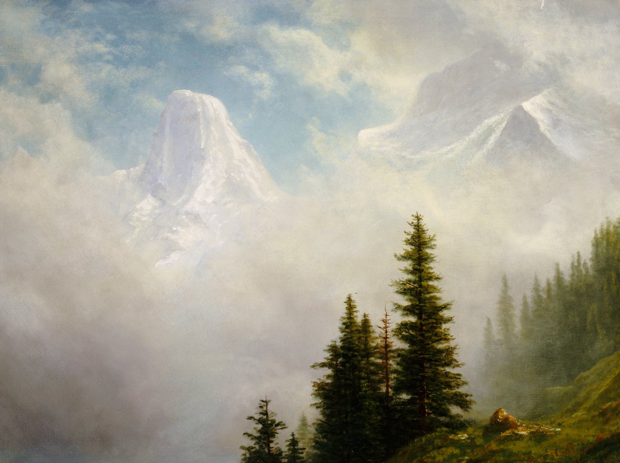 Højt i bjergene af Albert Bierstadt