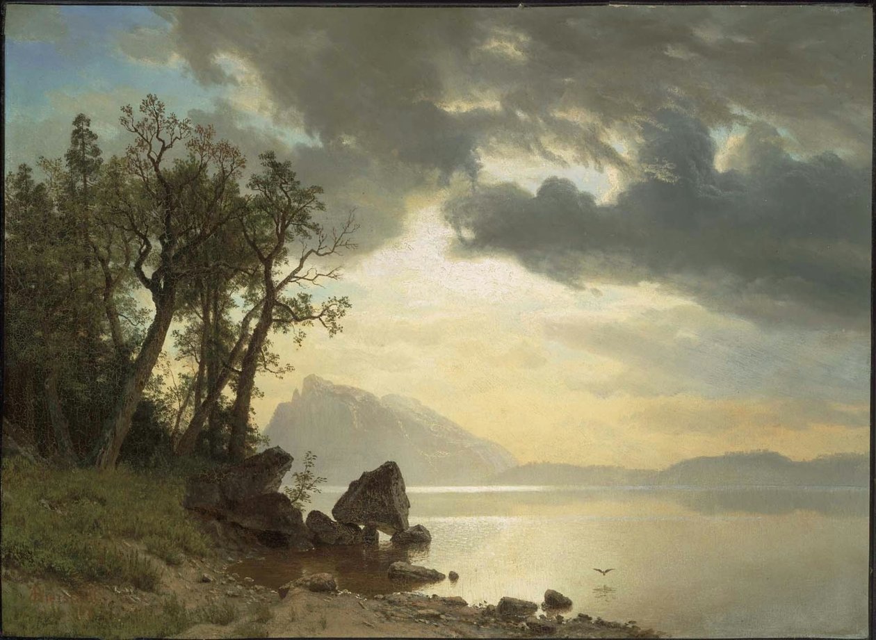 Lake Tahoe, Californien af Albert Bierstadt