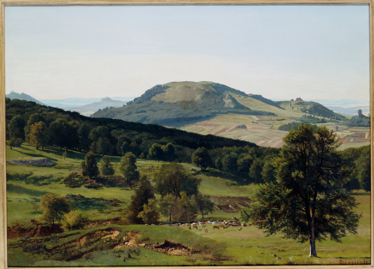 Landskab - Bakke og Dale af Albert Bierstadt