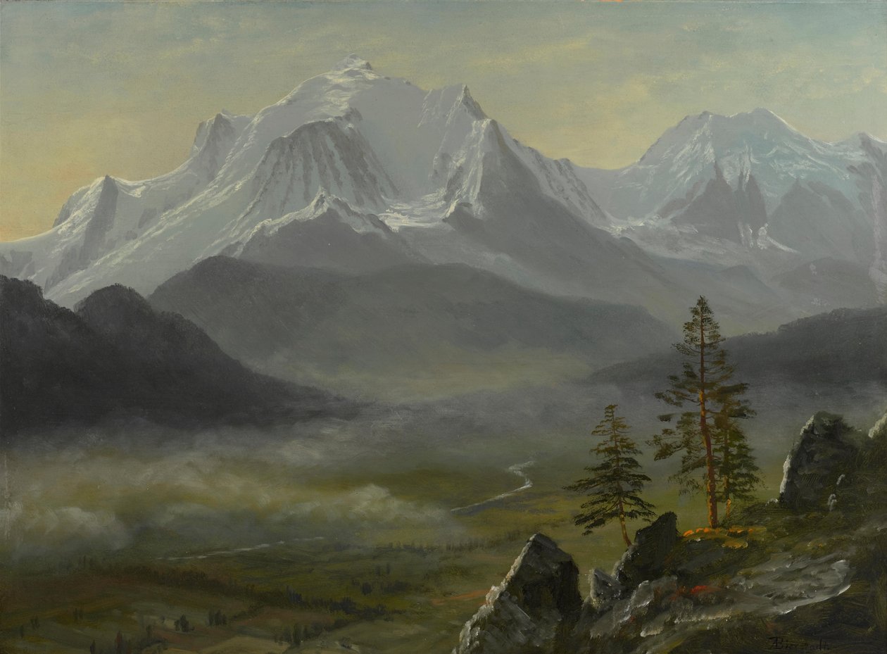 Mont Blanc af Albert Bierstadt