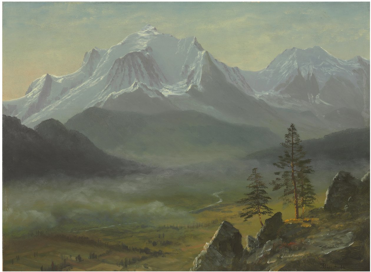 Mont Blanc af Albert Bierstadt