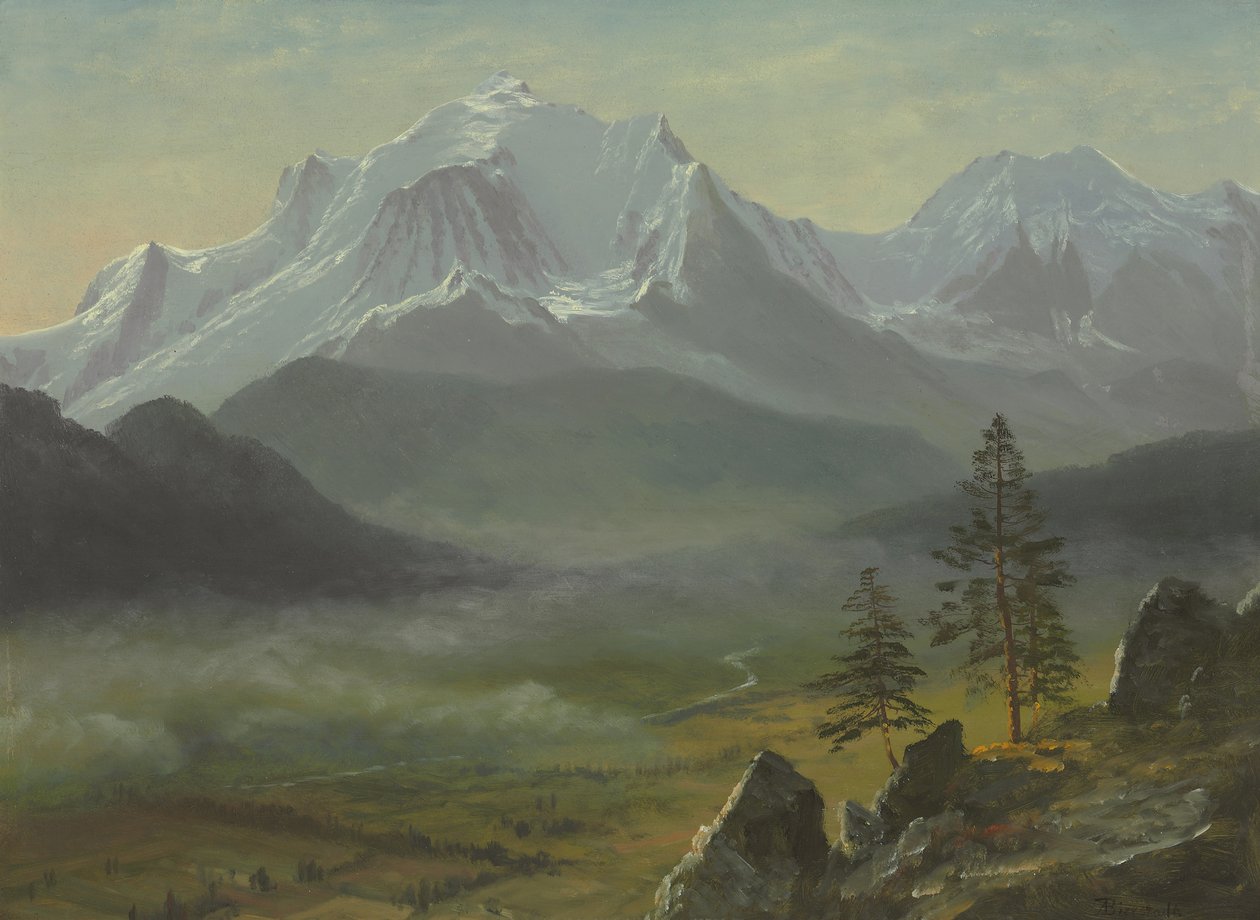 Mont Blanc af Albert Bierstadt