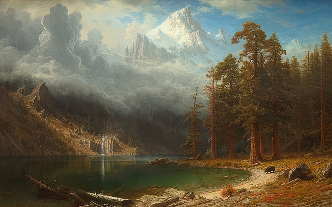 Mount Corcoran. Um 1876-77 af Albert Bierstadt