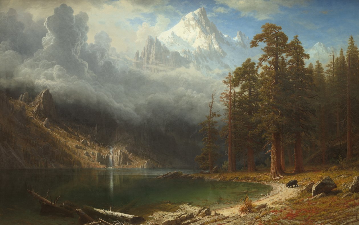 Mount Corcoran, ca. 1876-77 (olie på lærred) af Albert Bierstadt