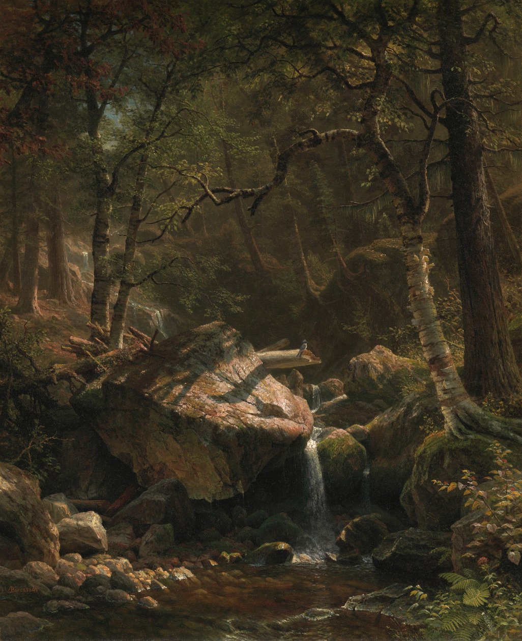 Bjergbæk af Albert Bierstadt