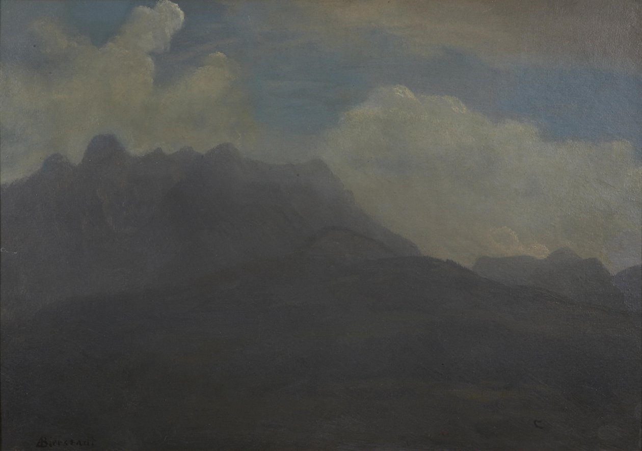 Bjerge og forbjerge af Albert Bierstadt