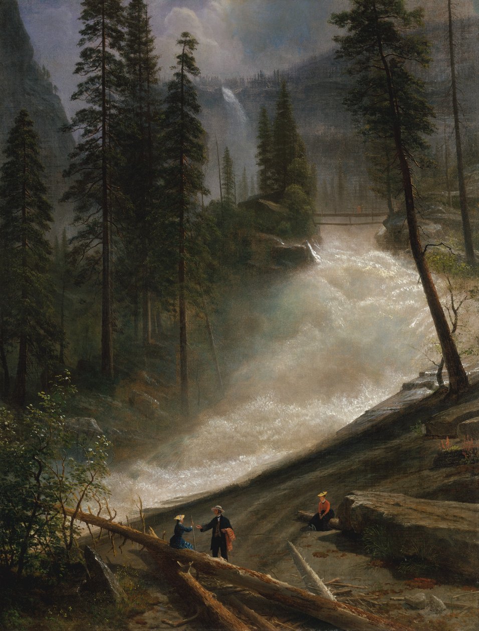 Nevada Falls, Yosemite, 1872 eller 1873. af Albert Bierstadt