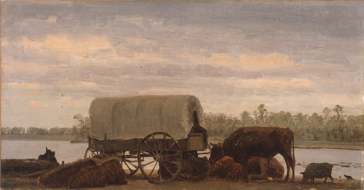 Middag på Platten af Albert Bierstadt
