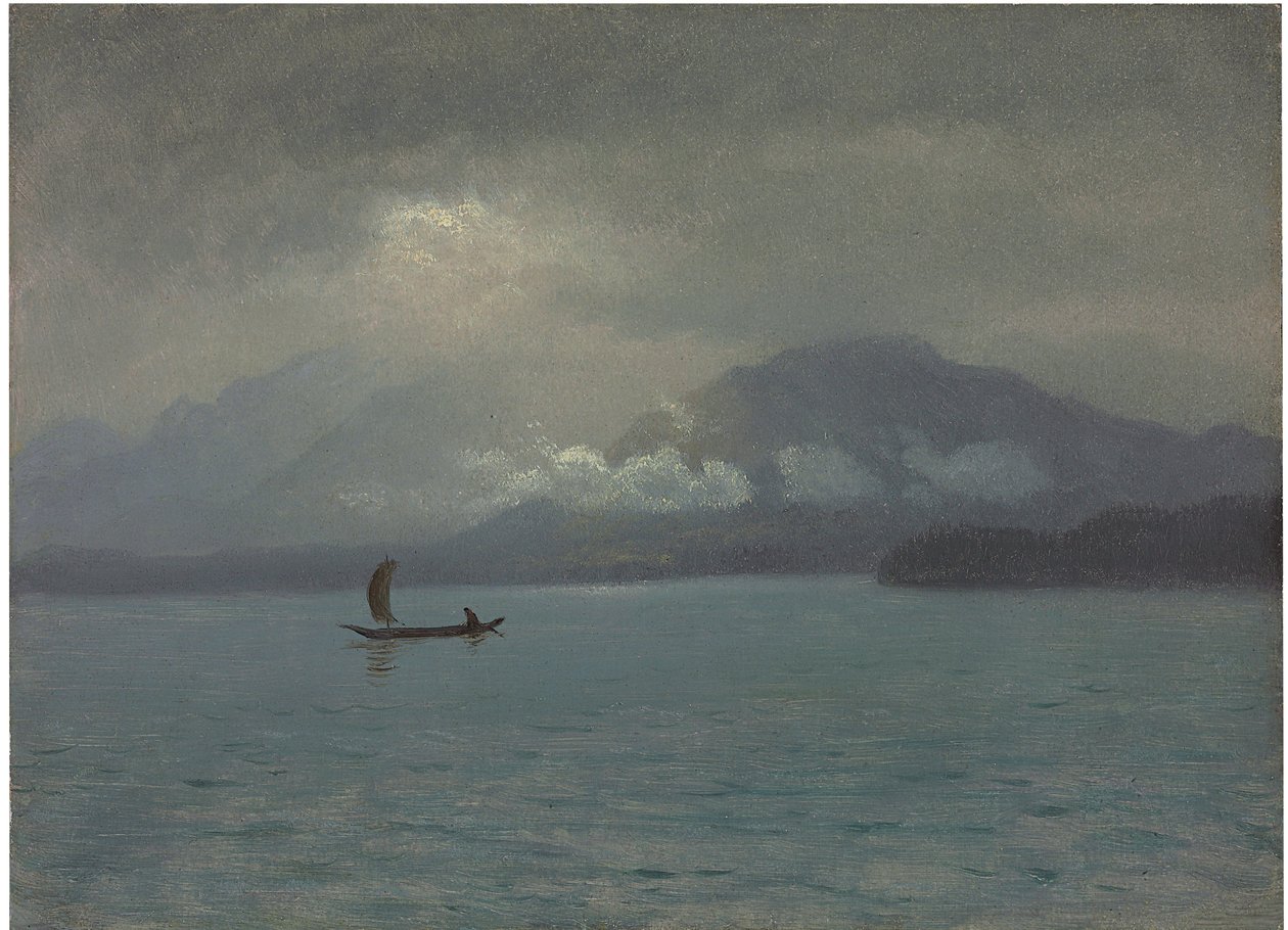 Nordvestkysten, ca. 1889 af Albert Bierstadt