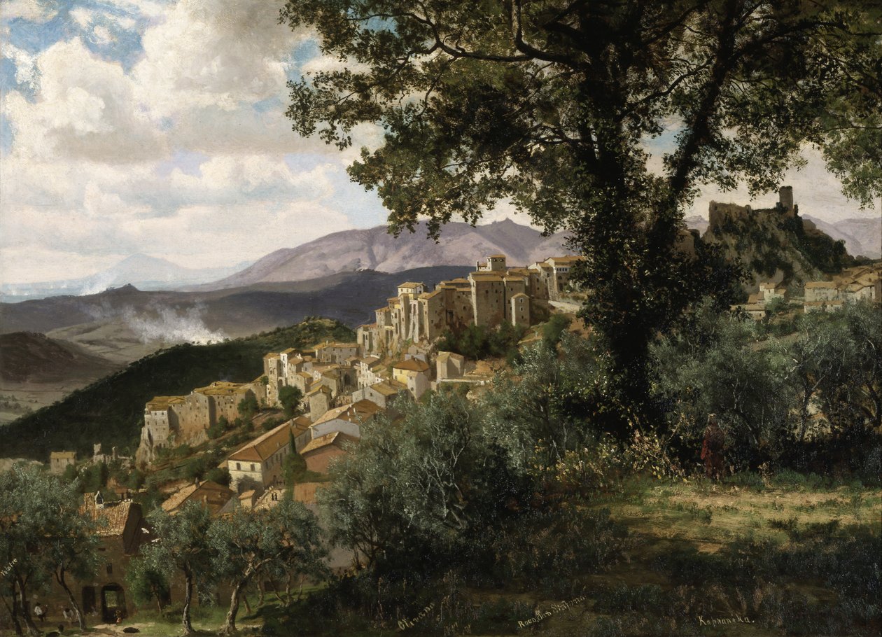 Olevano af Albert Bierstadt