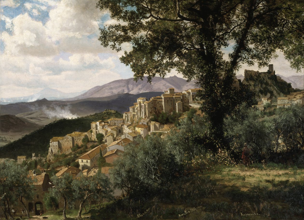 Olevano af Albert Bierstadt