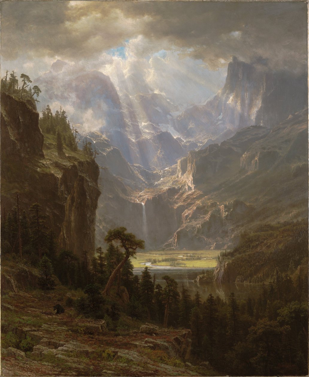 Rocky Mountains, »Lander’s Peak« af Albert Bierstadt