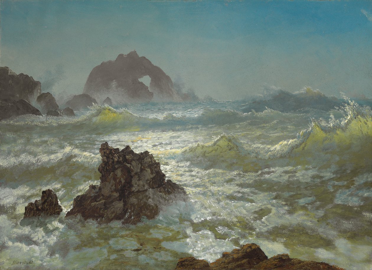 Seal Rock, Californien, ca. 1872 af Albert Bierstadt