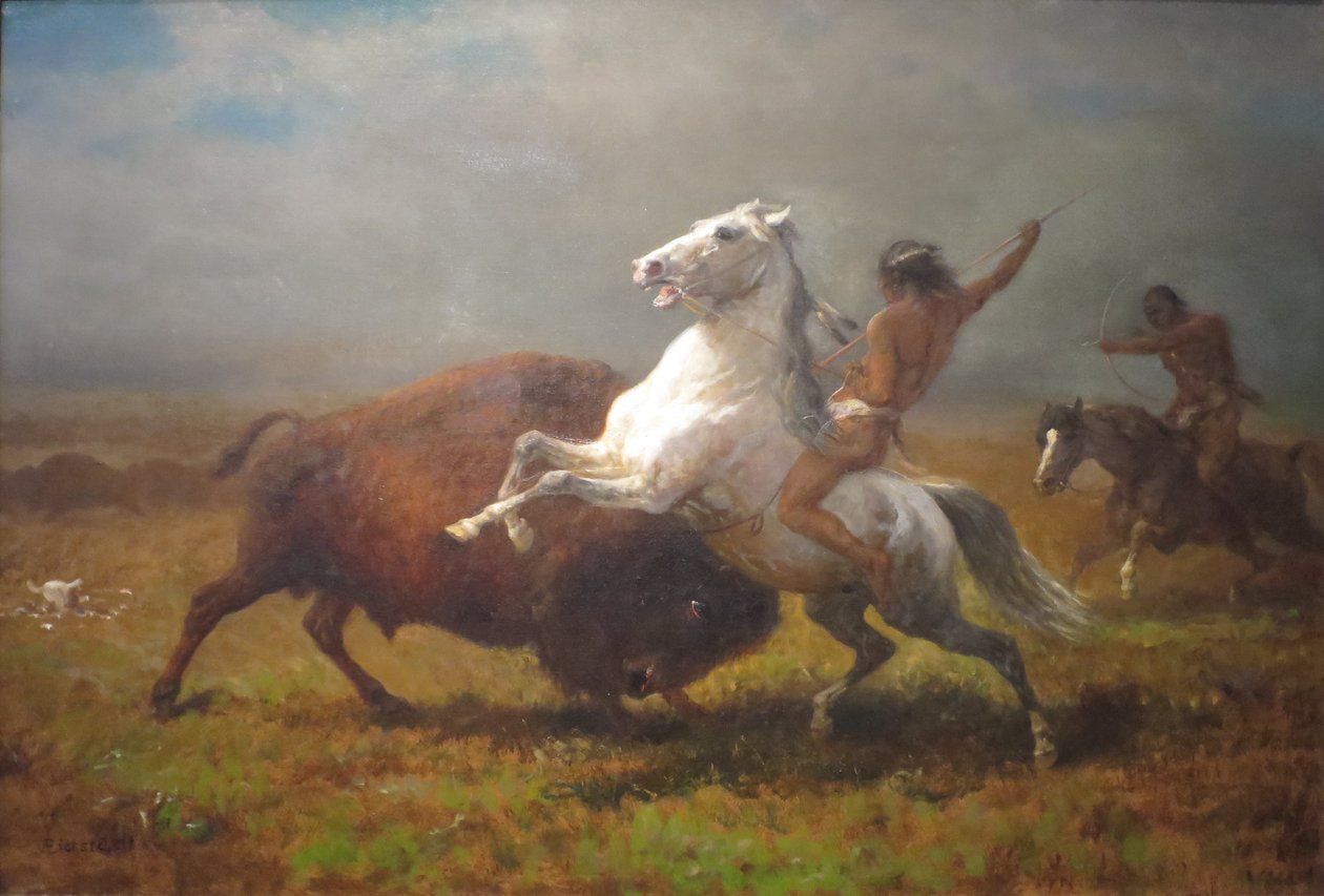 Studie til "The Last of the Buffalo" af Albert Bierstadt