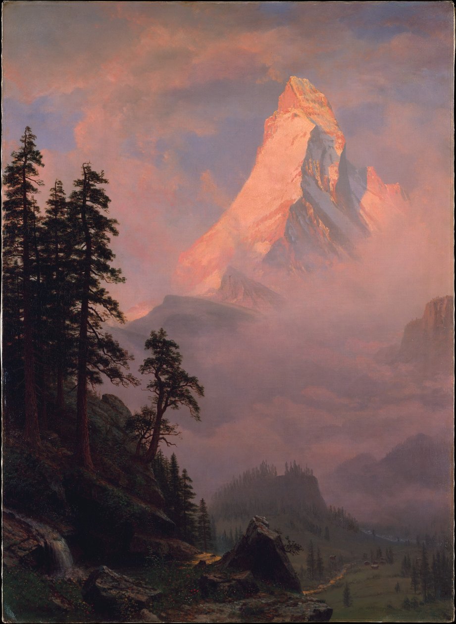 Solopgang over Matterhorn af Albert Bierstadt