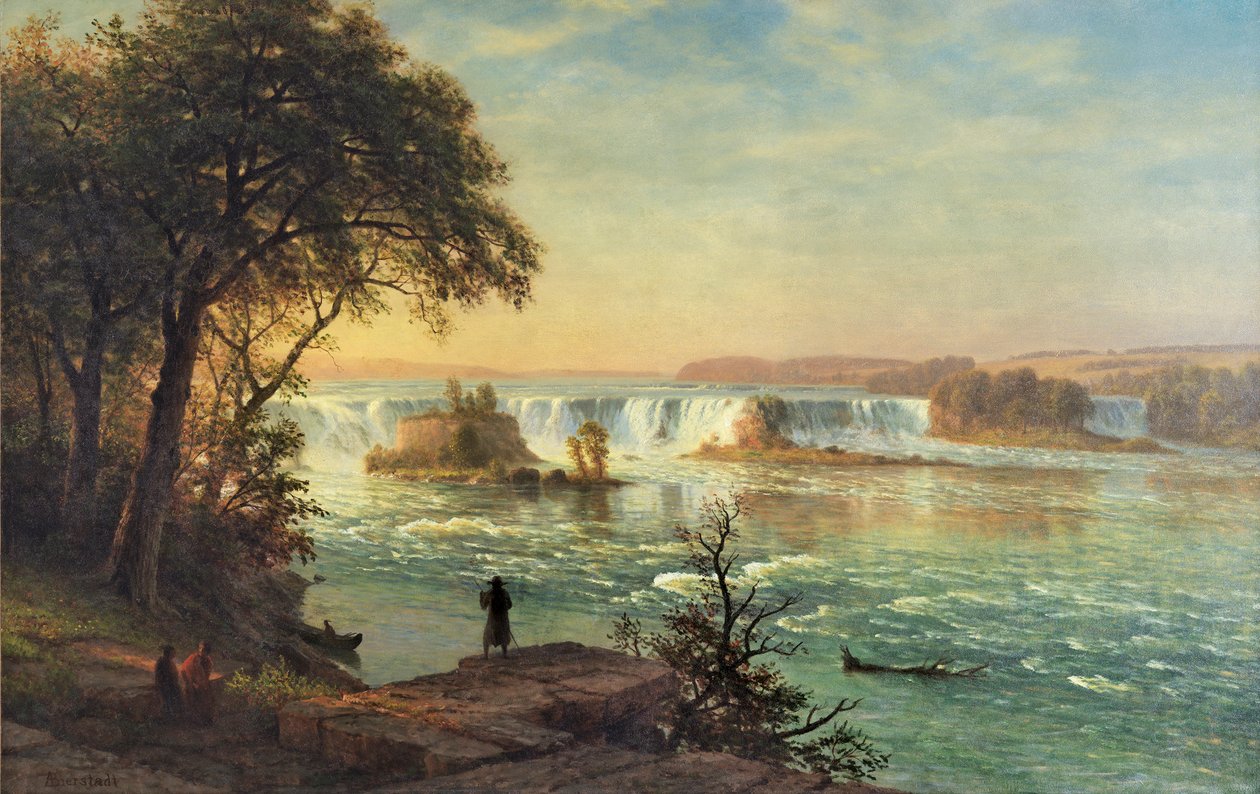 Vandfaldet ved St. Anthony af Albert Bierstadt