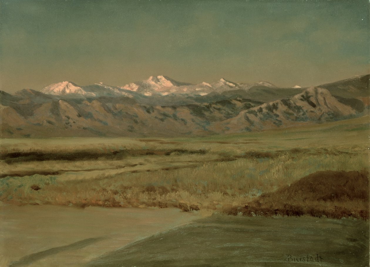 The Grand Tetons, Wyoming af Albert Bierstadt