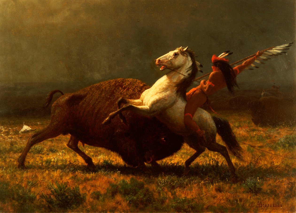The Last of the Buffalo, ca. 1888 af Albert Bierstadt