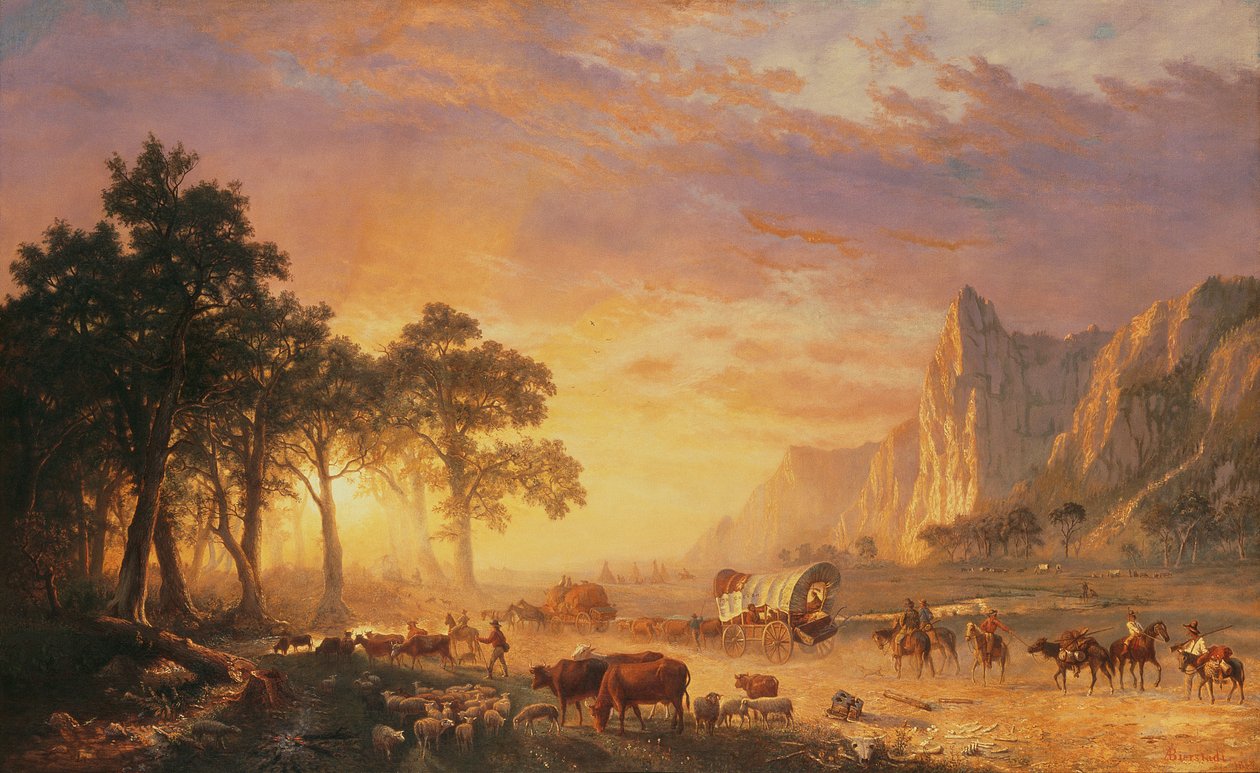 Oregon-sporet af Albert Bierstadt