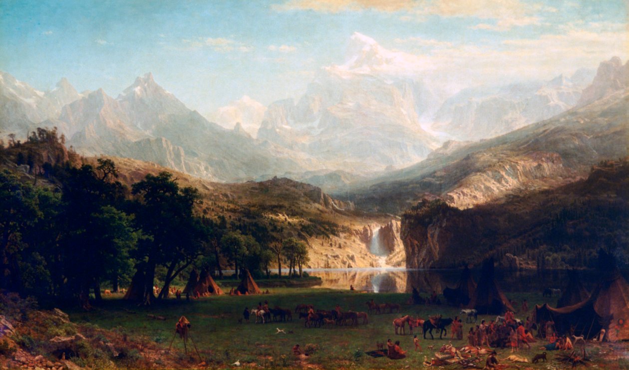 Rocky Mountains, Landers Peak, 1863 af Albert Bierstadt