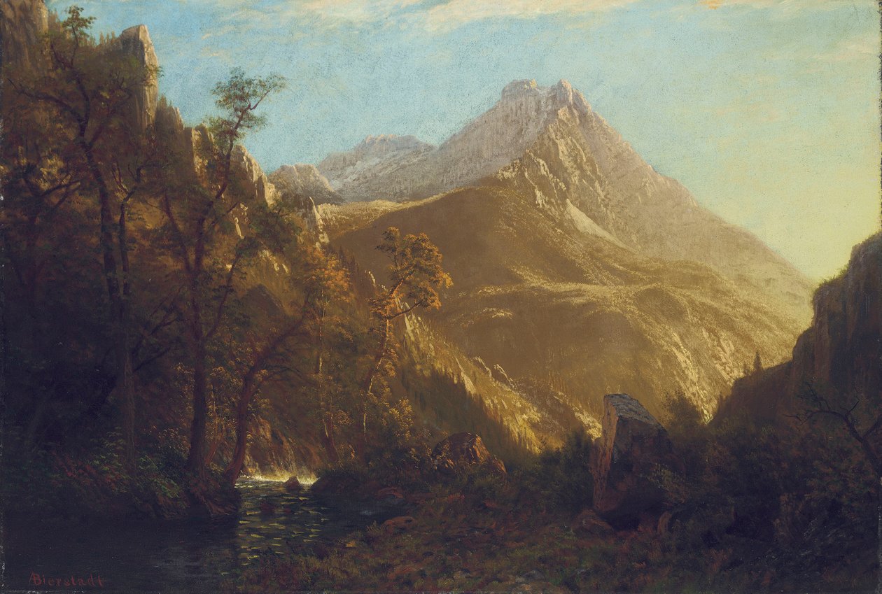 Wasatch-bjergene af Albert Bierstadt