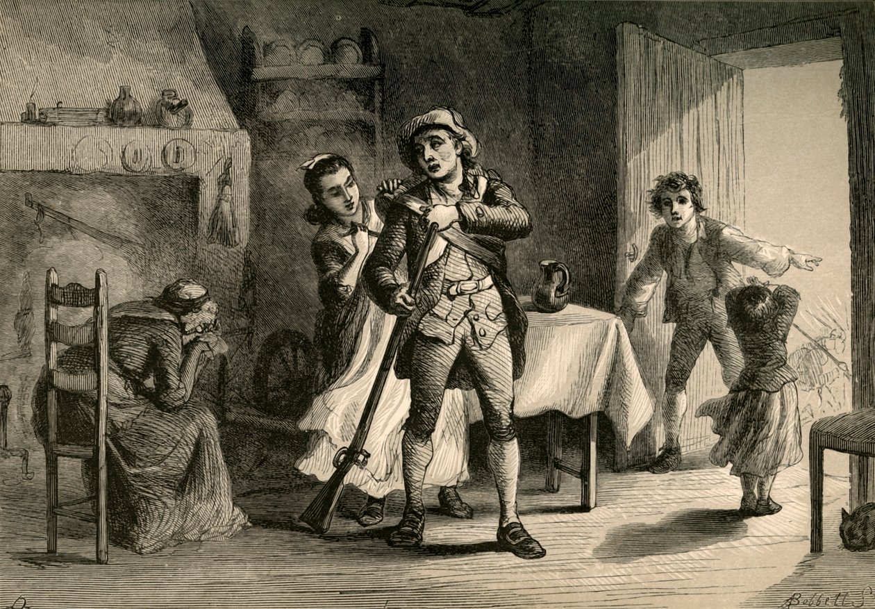En minuts mand, der forbereder sig til krig, 1877. af Albert Bobbett