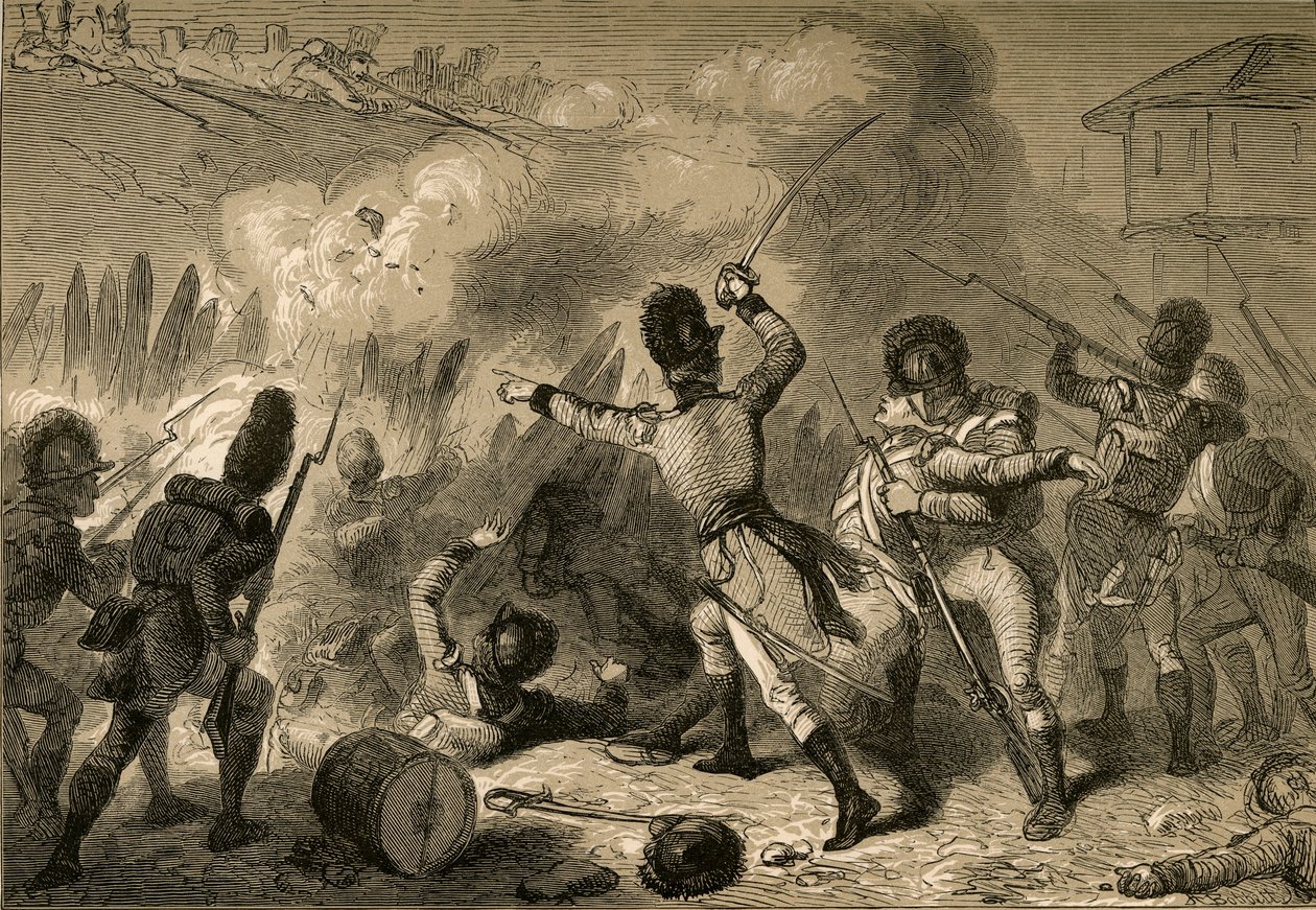 Briterne blev slået tilbage ved Fort Stephenson, 1878. af Albert Bobbett