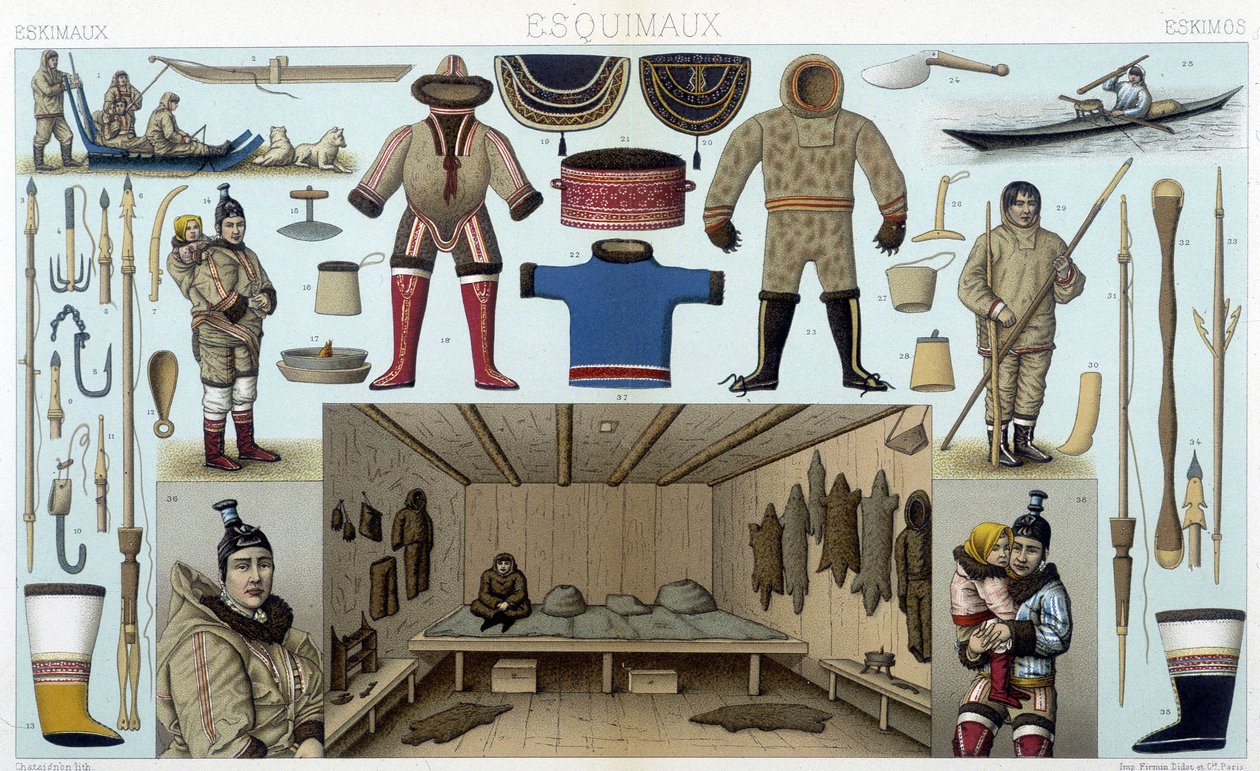 Illustration af A. Racinet (1872). af Albert Charles August Racinet