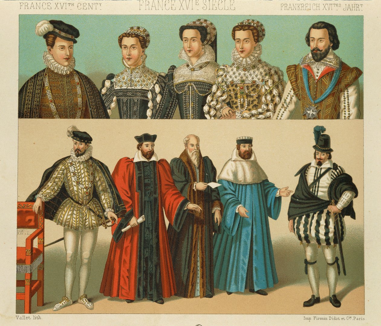 "Le Costume Historique" (The Complete Costume History) af Auguste Racinet, IV bind af Albert Charles August Racinet