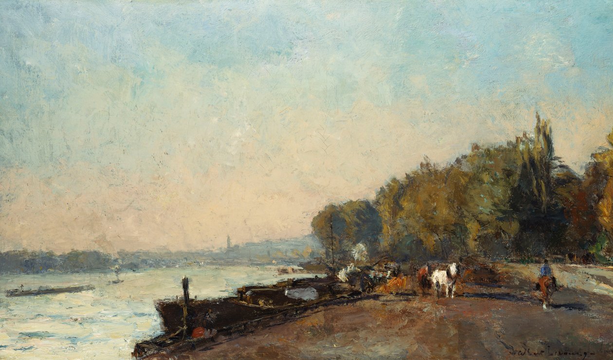 På broen ved Suresnes i efteråret af Albert Charles Lebourg