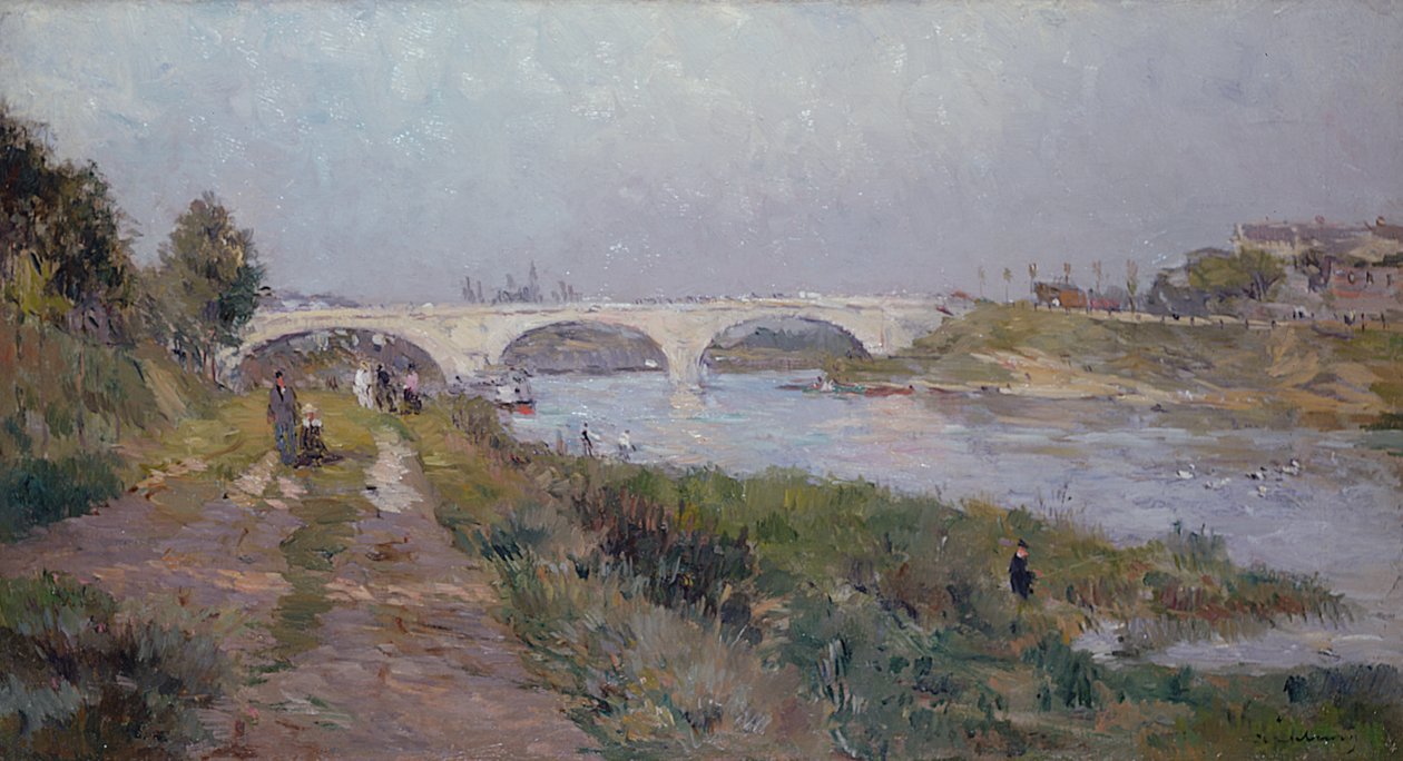 Broen over Marne ved Charenton af Albert Charles Lebourg