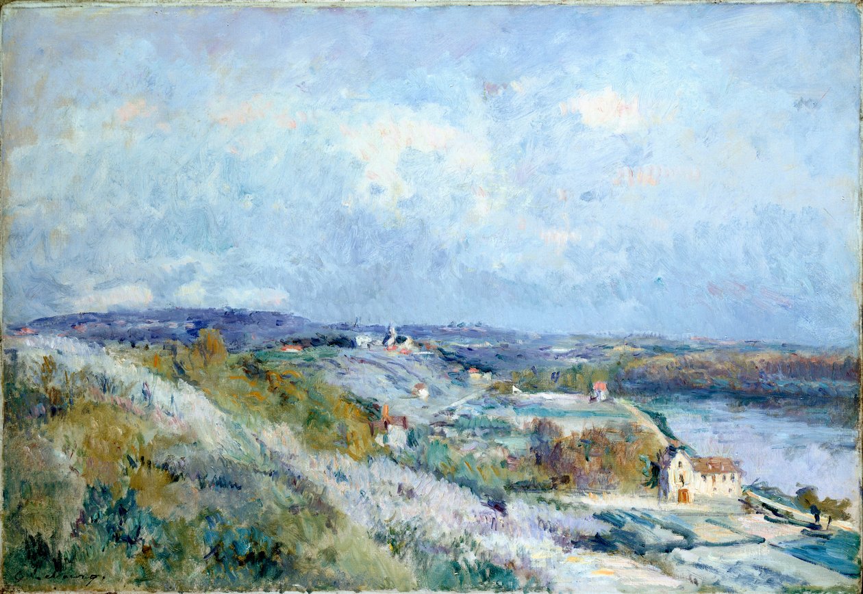 The Fields of Herblay i foråret af Albert Charles Lebourg