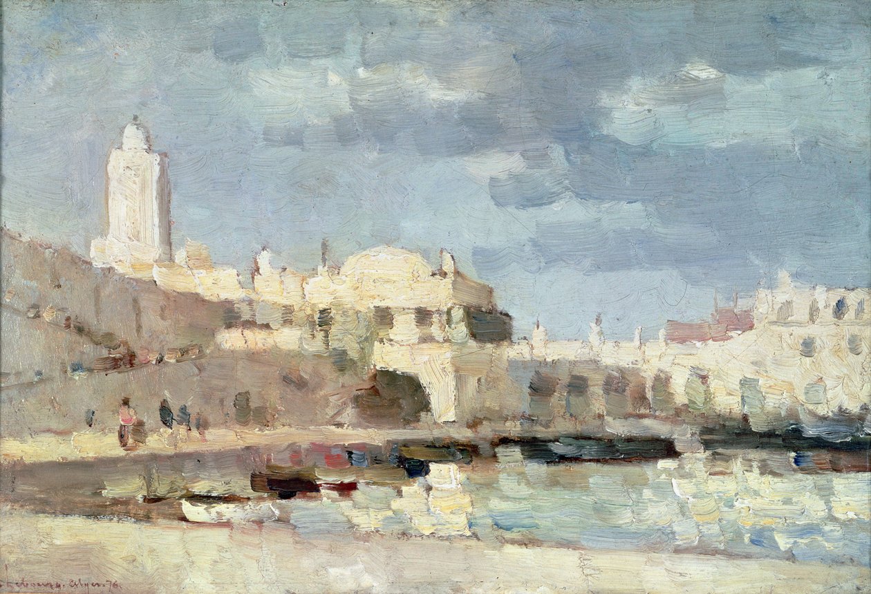 Havnen i Algier, 1876 af Albert Charles Lebourg