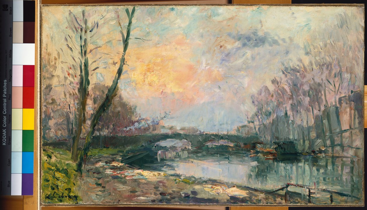 Udsigt over Seinen, Paris af Albert-Charles Lebourg