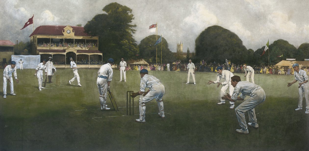 Kent Eleven Champions, 1906 af Albert Chevallier Tayler