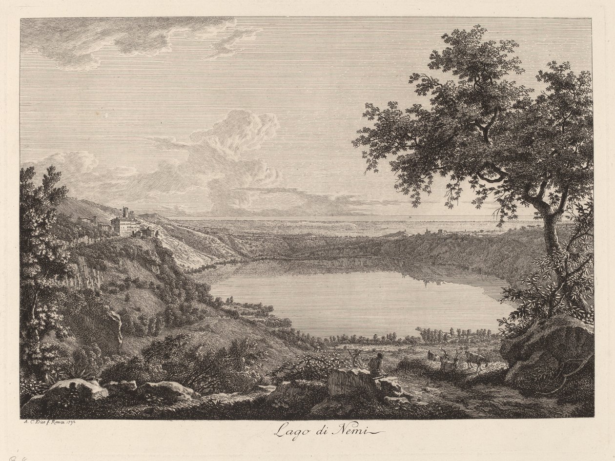 Lago di Nemi - Det bedste ved Lago di Nemi af Albert Christoph Dies