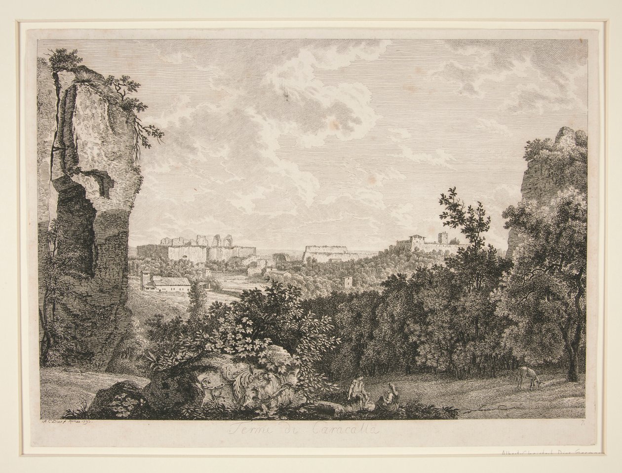 Caracalla-badene, Rom af Albert Christoph Dies