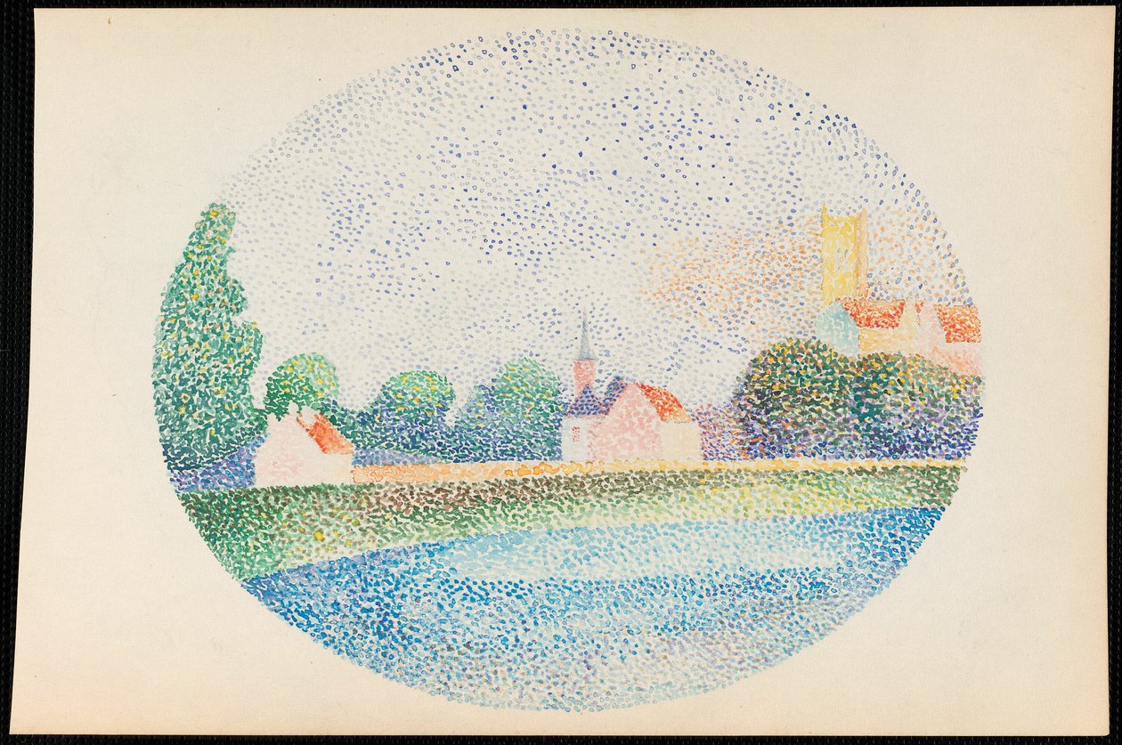 Morgen på Marne ved Meaux af Albert Dubois Pillet