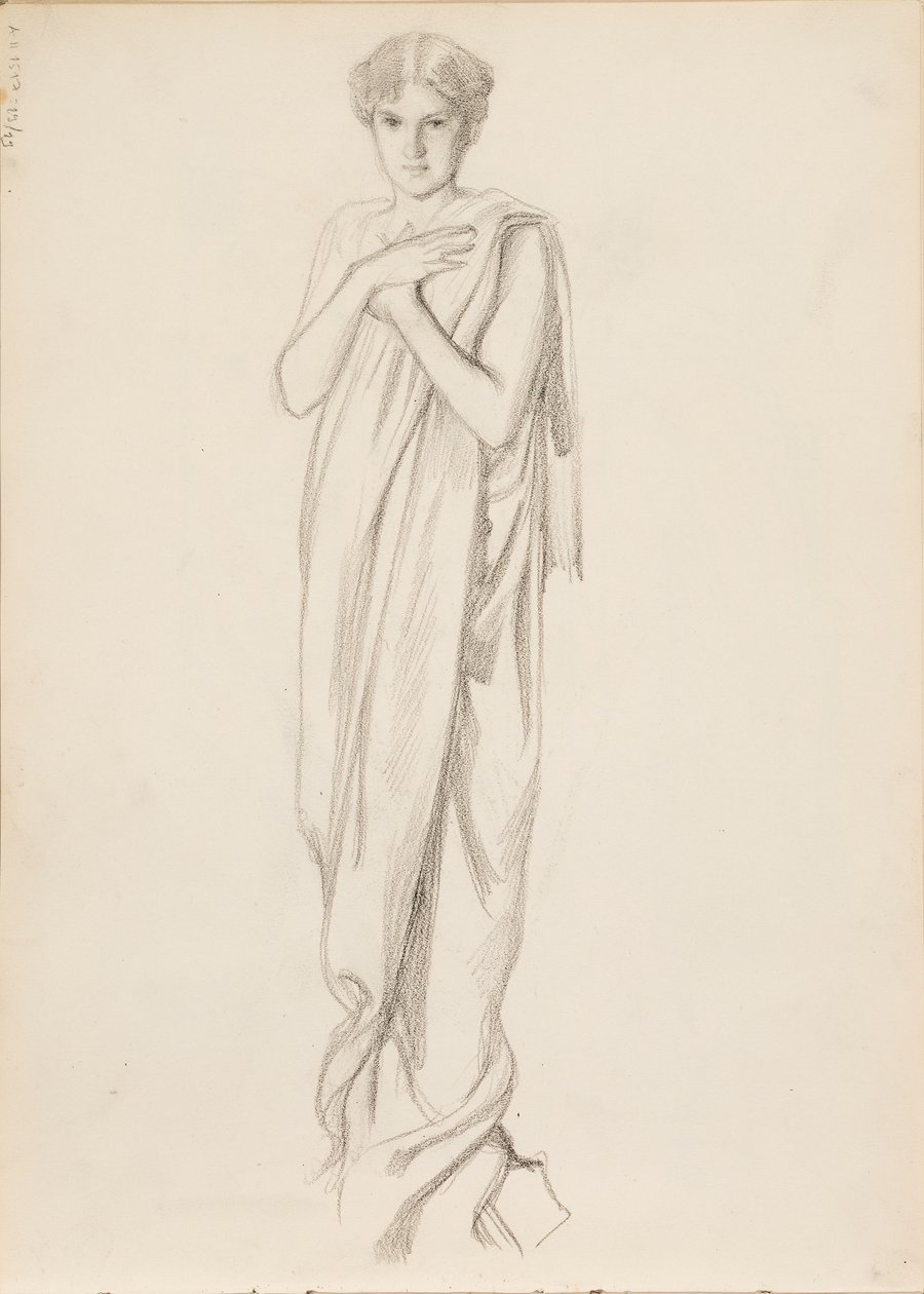 Aino Ackté som Alcestis, skitse af Albert Edelfelt