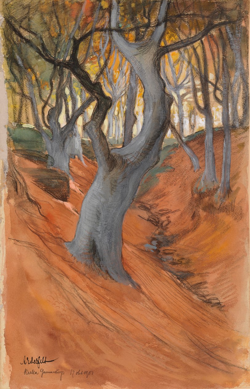 Bøgeskov af Albert Edelfelt
