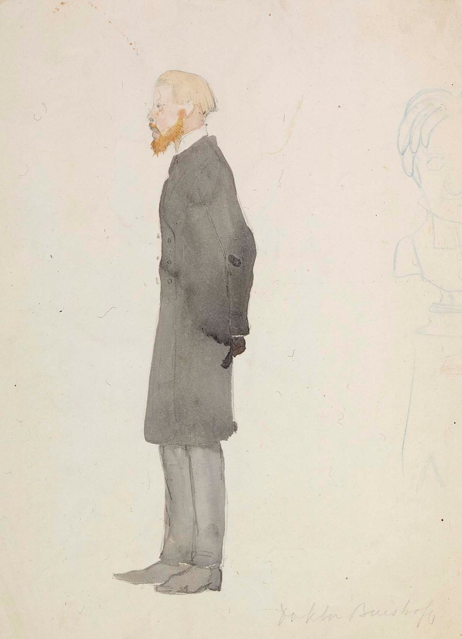 Karikatur af doktor Buistroff af Albert Edelfelt