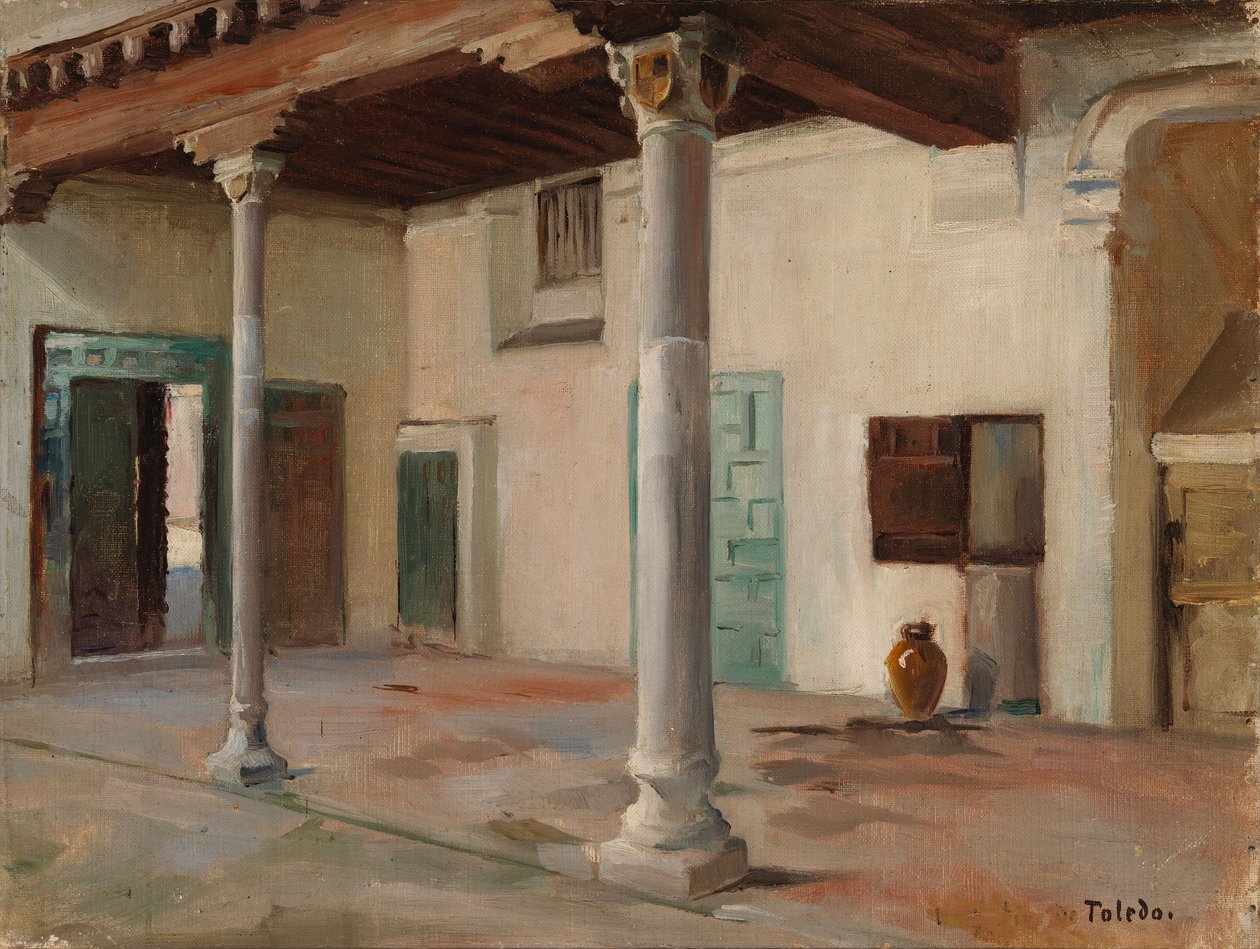 Gård i Toledo af Albert Edelfelt