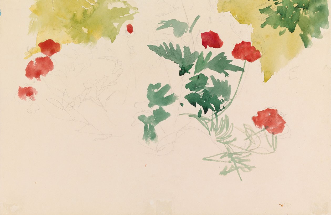 Geranier af Albert Edelfelt