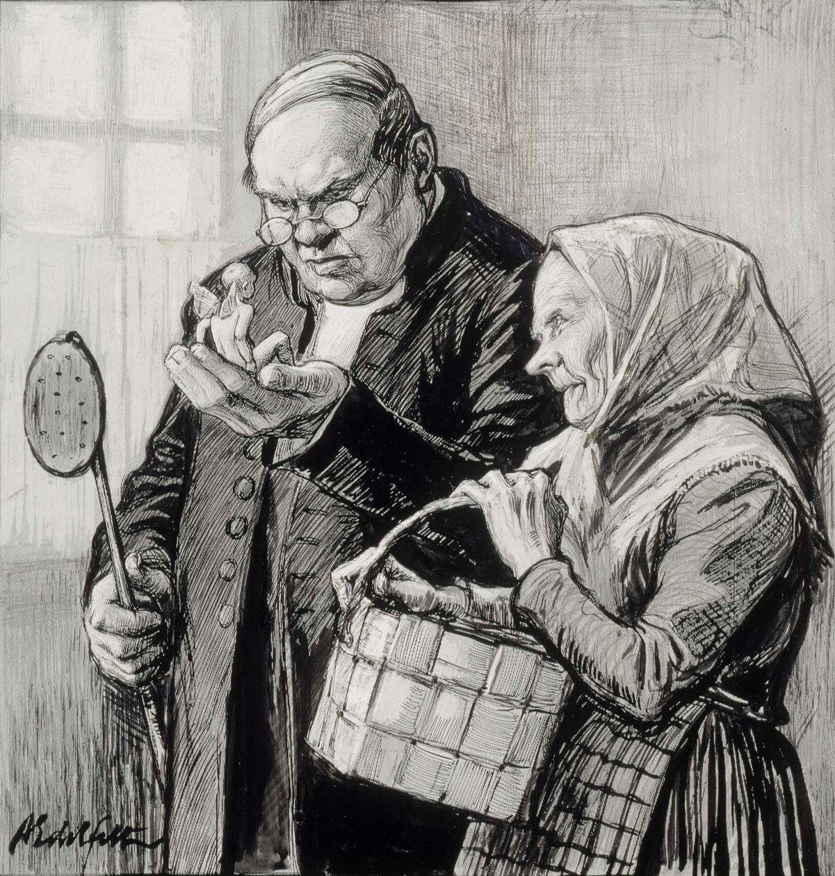 Illustration af det lille geni af Albert Edelfelt