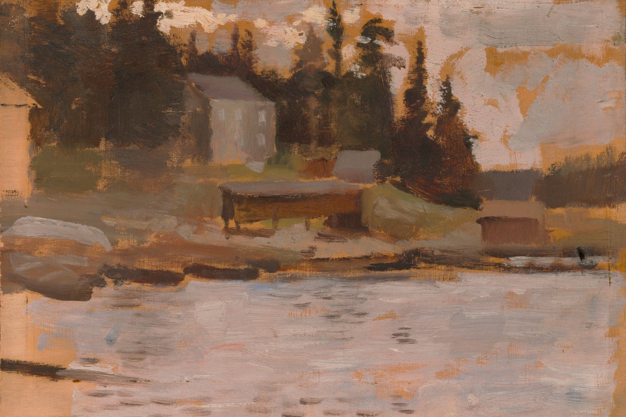 Landskabsskitse fra Hamari af Albert Edelfelt
