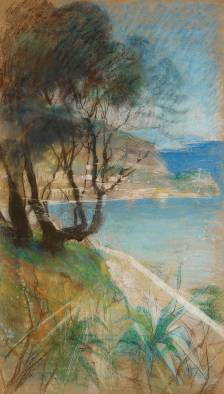 Landskab fra Middelhavet af Albert Edelfelt