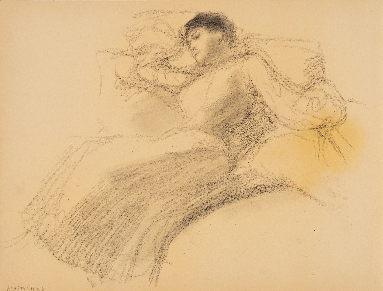 Hvilende kvinde af Albert Edelfelt