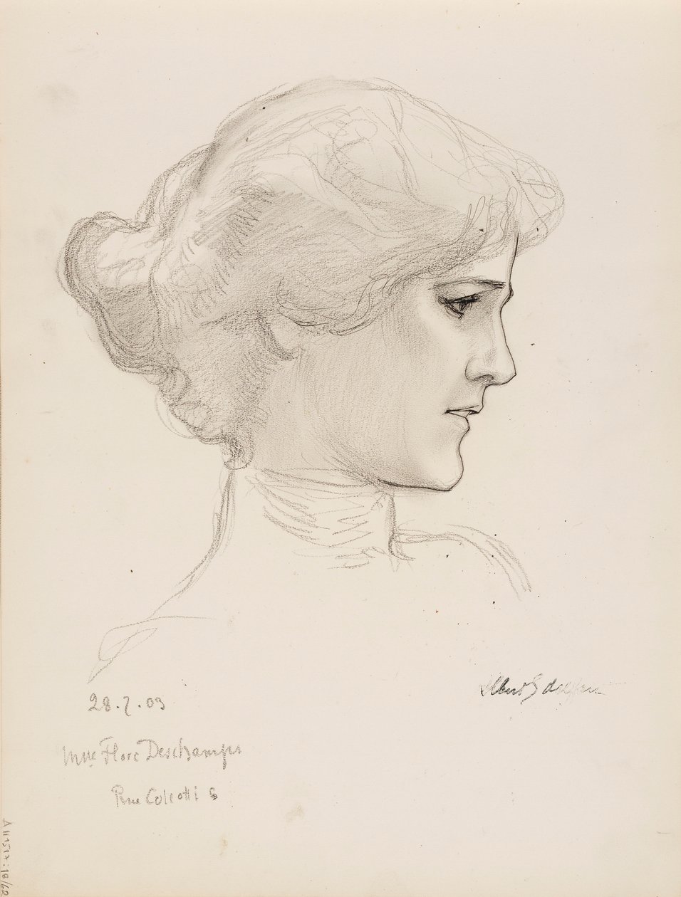 Flore Deschamps af Albert Edelfelt
