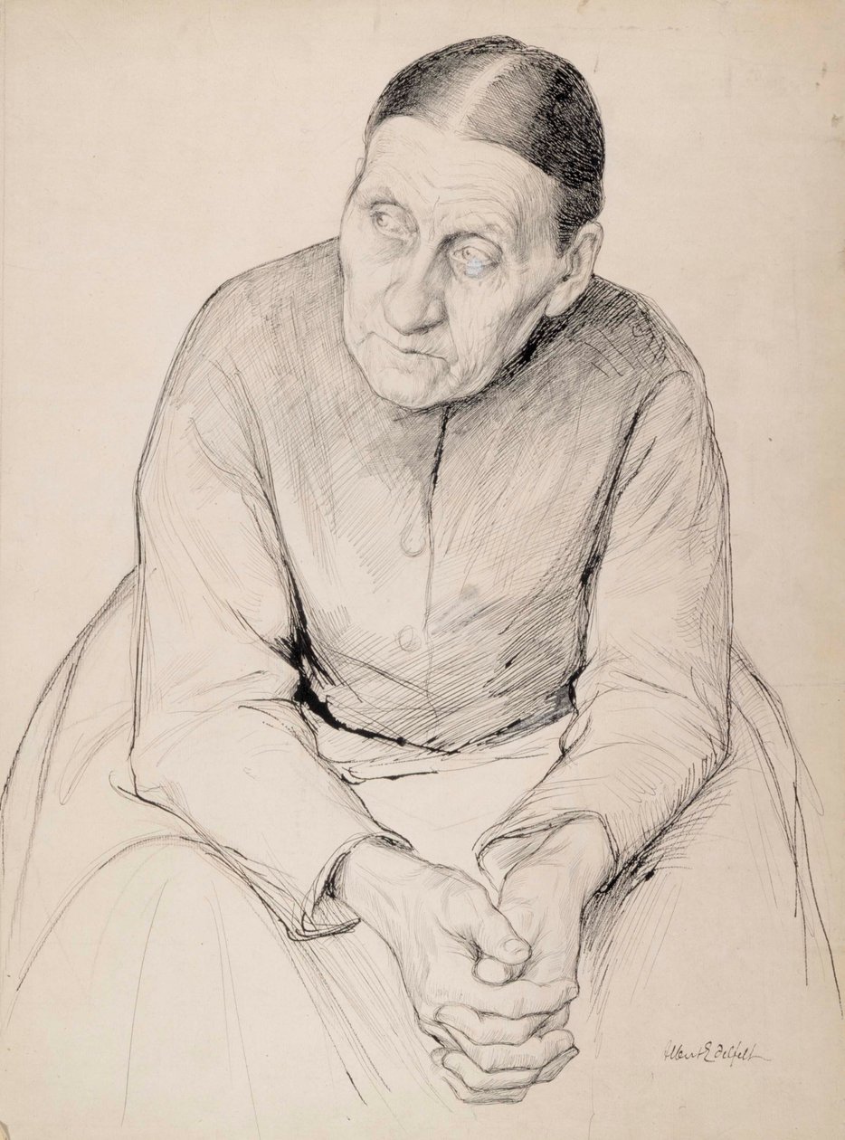 Gammel bondekone af Albert Edelfelt