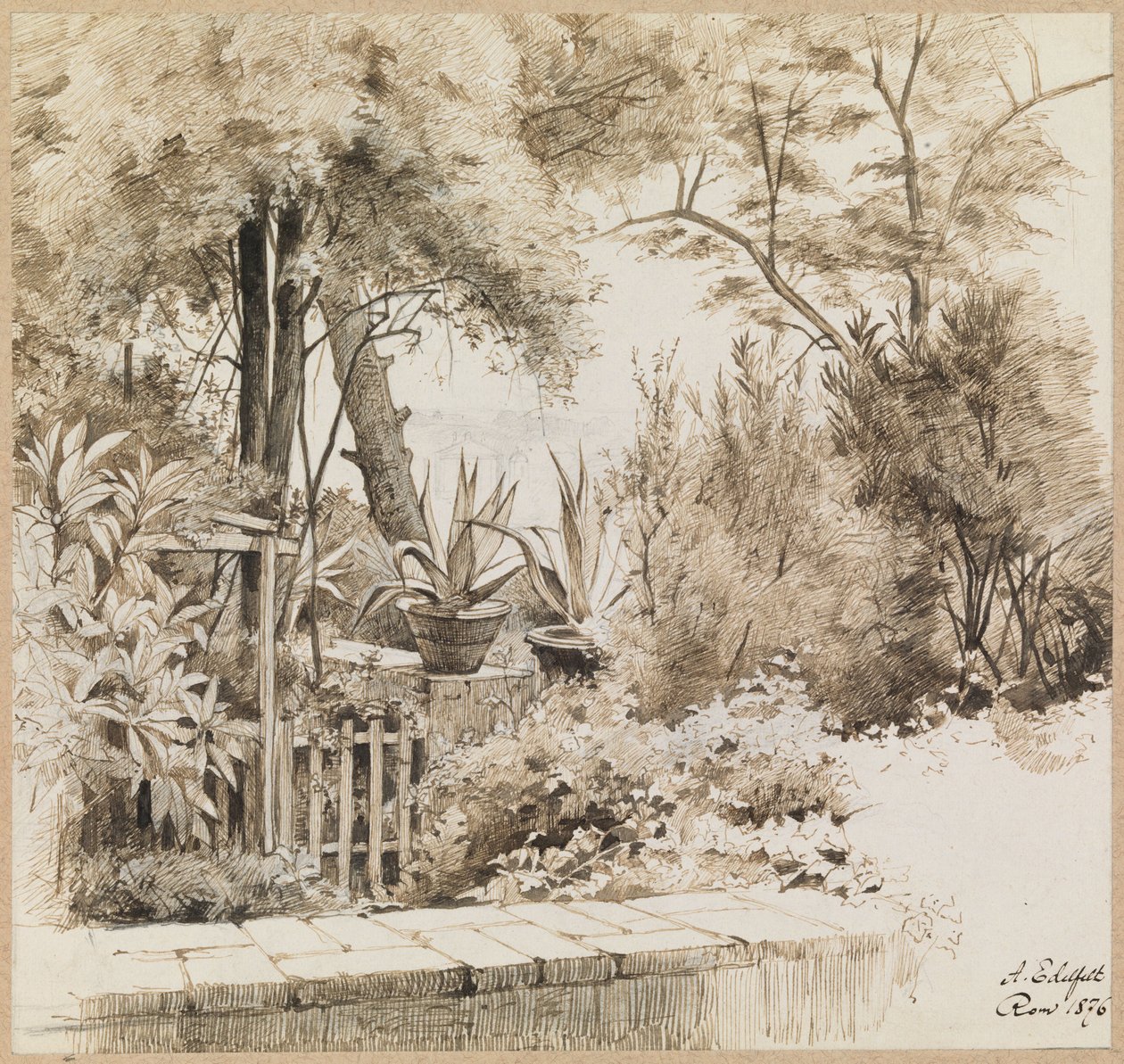 Park i Rom af Albert Edelfelt
